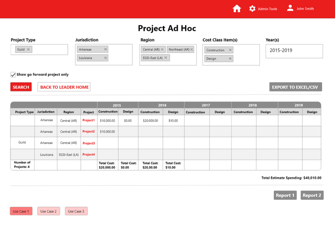 Project Reporting Tool